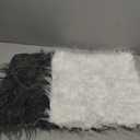 gugululu Set of 2 Faux Fur Sheepskin Throw Pillow Cover Merino Style Super Soft Fluffy Cushion Fuzzy Pillow Case New Luxury Series for Livingroom Couch Sofa Bed Home Decor(White+Dark Gray, Wool)