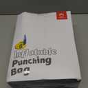 QPAU Kids Punching Bag Toy with Boxing Gloves, 66 Inch Larger Stable Kids Inflatable Boxing Bag Set, Gifts for Boys & Girls Age 6-12, for Practicing Karate, Taekwondo, MMA (Black&Red)