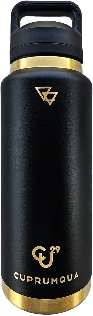 copper infused Water Bottle (black)