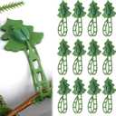 12pcs Christmas Garland Hangers, Silicone Holder Durable Christmas Garland Hanger for Mantle Practical Hook Accessories for Front Door Frame Staircase Fireplace Party Supplies (Green)