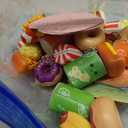 Leyndo 50 Pcs Mini Food Toys Bulk Kids Cute Slow Rising Food Party Favors Kawaii Hamburger Donut Soft Squeeze Sensory Fidget Stress Relief Gifts for Girls Boys Class Prize Goodie Bag Fillers