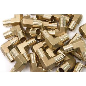 LTWFITTING 90 Deg Elbow Brass Barb Fitting1/2 Hose ID x 1/2-Inch Hose ID Vehicle Fuel System Heater System (Pack of 5)