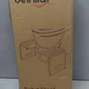 Beinilai Foldable Toilet Stool,7 Inches Poop Stool for Bathroom,Bamboo Toilet Stool Squat Adult,Potty Stool with Anti-Slip Strip