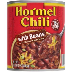 HORMEL Chili with Beans, 104.55 OZ BB 2/2028