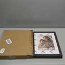 11x14 Picture Frame with Mat for 8x10, Set of 4 Drak Brown 11 x 14 Frames for Horizontal &Vertical Wall Mounting (4 Pack,Walnut)