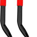 2Pcs Wheelchair Brake Extenders 8.3 Inch Bend Wheelchair Brake Extension Handles Easy to Find and Use Wheelchairs Accessories for Adults and Seniors with Limited Mobility (Red)