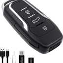 64GB Spy Camera Car Key,360 Minutes Battery Life, Mini Nanny Cam Hidden Camera,Small Hidden Camera with HD 1080P,Surveillance & Security Spy Hidden Cameras