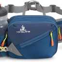 Waterproof Hiking Fanny Pack with Bottle Holder - Adjustable Running Belt & Dog Walking Waist Pack for Men & Wome