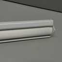 ChrisDowa Cordless Zebra Blinds for Windows, Dual Layer Free-Stop Light Filtering Window Roller Shades, Pull Down Privacy Zebra Shades for Home, Office, Bedroom, Door (20" W x 72" H, White)