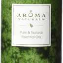 Aroma Naturals Holiday Juniper, Spruce and Basil Essential Oil Pillar Candle, Fresh Forest, 2.5 inch x 4 inch