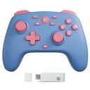 Wireless Switch Controller for Switch/Lite/OLED/Switch 2, Hall Effect Triggers & Joysticks/Wake-Up Function/Turbo, Switch 2 Controller with 2.4G Adapter/2 Macro Buttons, Switch 2 Pro Controller Blue