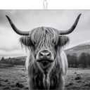 Highland Cow Dish Drying Mat for Kitchen Counter Drying Pad Absorbent Reversible Dish Drainer Rack Mats Draining Pad 18"x24"Inch