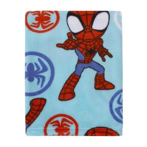 Marvel Spidey Light Blue, Red and White Super Soft Plush Toddler Blanket Marvel Spidey Light Blue, Red and White Super Soft Plush Toddler Blanket