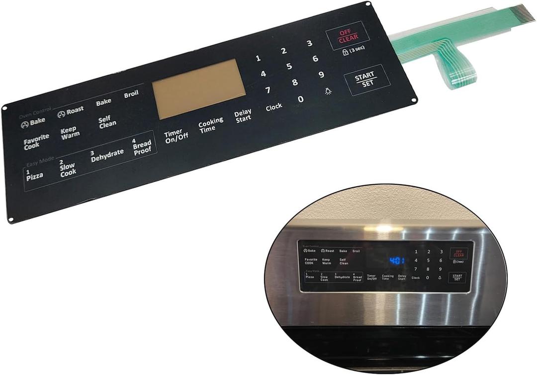 DG34-00027B Membrane Switch Touchpad Replacement for Range Oven DG34-00027B AP5986689 DG34-00027A PS11735749 Fit Models NX58H5600SS NX58J5600SG NX58F5700WS NX58M5600SB