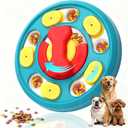 Interactive Dog Toys, Dog Puzzle Toy, Treat Dispensing Enrichment Toys, Food Feeder Toys for IQ Training & Mental Enrichment, Slow Feeder Bowl for Small Medium Large