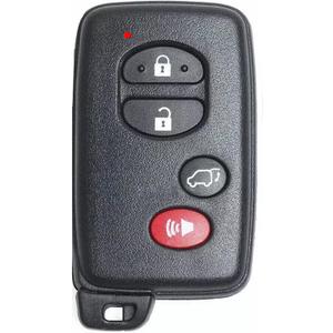 Smart Key Fob for Toyota Highlander, Alliskeys Keyless Entry Remote Control Key Fob Replacement Compatible with Toyota Highlander 2008-2014 HYQ14AAB 271451-0140 89904-48110 Black