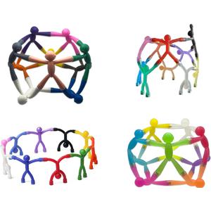 MAGMEN Enhanced Grip Magnetic Fidget Figures for Kids 3-8 & Toddlers | 40-Piece Mixed Colors Multipurpose Magnets Set for Travel, Road Trip, Office & Stocking Stuffer Gifts