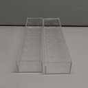 Rectangular Acrylic Vases for Centerpieces, 16 Inches Long Floral Vase with Holes for Flowers, Clear Rectangle Box Tray for Roses Modern Flower Arranger for Wedding Home Dining Table Decor, 2pcs