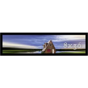 Picrit 8x36 Picture Frame, Photo Frame for Wall Mounting Display, Black