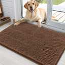 OLANLY Dog Door Mat for Muddy Paws 36x24, Super Absorbent Chenille Mud Mat