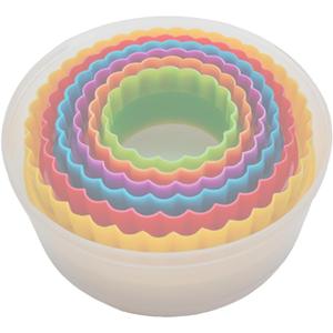 Cookie Cutter Set - 6 PCS Perfect for Baking Unique Flower, Round, and Circle Cookies