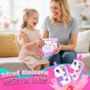 Rechargeable Walkie Talkies Toys for Girls: Unicorn Toys Walkie Talkies for Kids 2 Pack Christmas Birthday Gifts for Grandkids 3 4 5-7 Year Old Girls Age 4-5 6-8 Years Old Stocking Stuffers