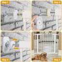 Dreyoo Baby Gate Extender Extension, 4 Pack Pet Gate Threaded Spindle Rods M8 (8MM) Accessory Screw Bolts, Replacement Hardware Parts for Pressure Mounted Baby Gate (Protector Style)