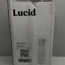 Lucid 2 Inch Bamboo Charcoal Infused Memory Foam Mattress Topper - Full Size Moisture and Odor Control - Ventilated - Plush Feel, Pressure-Relieving Bed Topper CertiPur Certified