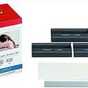 Canon KP-108IN 3 Color Ink Cassette and 108 Sheets 4 x 6 Paper Glossy for SELPHY CP1300, CP1200, CP910, CP900, CP760, CP770, CP780 CP800. Bonus: Quality Photo Microfiber Cloth