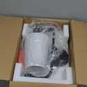 2-Light Bathroom Vanity Light Fixtures in Matte Black Finish, Modern Bedside Wall Sconces with Flared White Fabric Shade for Bathroom, Hallway, Living Room, Kitchen, VL837-MB-2