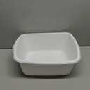 Tribello 1-Pack Dish Pans for Kitchen Sink, Plastic Tub Dishpan Wash Basin and Foot Bath for Soaking Feet, Wash Bucket for Washing and Storage Cleaning Supplies - 12 Quarts - Heavy Duty - (White)