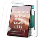 AACL 2 Pack Tempered Glass for Samsung Galaxy Tab S11 Ultra/Tab S10 Ultra/Tab S9 Ultra/Tab S8 Ultra Screen Protector (14.6 Inch), [Bubble-Free][Anti-Scratch][Case-Friendly]