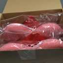 Vercraft 4 Pcs 10 Inch Valentine's Day Large Heart Ornaments for Tree Glitter Heart Wreath 3D Foam Wreath for Front Door Outdoor Decor for Trees Front Door Stairs Mantel Wall Window(Red, Pink)