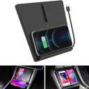 TAPTES Wireless Charger for Tesla Model 3 2017 2018 2019 2020 Accessories,Wireless Phone Charging Pad Car Interior Center Console Accessories for Any Enable Phone(Pre-June 2020)