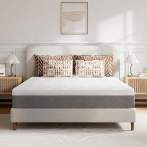 Novilla Queen Size Mattress, 10 Inch Memory Foam Mattress Queen in a Box with Comfort Foam for Contour Support & Motion Isolation & Edge Support, CertiPUR-US Certified (Grey)