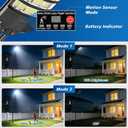 10000W Solar Street Lights Outdoor - 6500K Solar Lights Outdoor IP66 Waterproof, Solar Street Light Dusk to Dawn, Solar Flood Lights Outdoor Motion Sensor with Remote Control for Yard, Garage