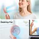 Portable Handheld Misting Fan, 4000mAh USB Rechargeable Personal Mister Foldable Fan Battery Operated Spray Water Mist Fan Makeup Small Face Steamer for Travel Outdoors Office pink