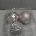 Christmas Ornaments Balls 4.7" Large Christmas Decorations Xmas Tree Shatterproof Big Pink Christmas Ball Ornaments with Hanging Loop for Wedding Holiday Halloween Party Indoor Outdoor Decor 34Pcs