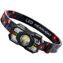 Skylla Headlamp Rechargeable,1200 Lumen Ultra Bright LED Head Lamp Flashlight with White Red Light,Motion Sensor Waterproof Headlight, 5 Modes Lights for Outdoor Camping Fishing Running