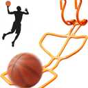 Basketball Shot Ball Returner,Portable Basketball Rebounder,Return Shooting Practice Aid,Basketball Return Attachment, Ball Catcher Training Equipment,for Indoor Outdoor Hoop