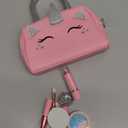 Kids Real Makeup Kit with Pink Unicorn Purse, Non Toxic Washable Make Up Set - Unicorn Toys for Girls Age 4-6, Girls Easter Basket Stuffers, Easter Gifts for Kids, Girl Gift Ages 3 4 5 6 7 8 Years Old