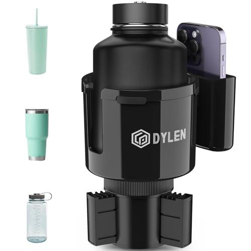DYLEN Car Cup Holder Expander, Cup Holder Extender Adapter for Car with Expandable Base, Fits Yeti 20/26/30/46oz, Hydroflask 32/40oz, Large Water Bottles in 2.8"-4.2" (16-46oz)