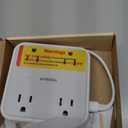 TESSAN Surge Protector Flat Extension Cord 3Ft, Ring Plug Power Strip with 4 Outlets 3 USB Ports (1 USB C), 900 Joules Protection, Multiple Wall Outlet Extender Suitable for Home Office Dorm, Grey