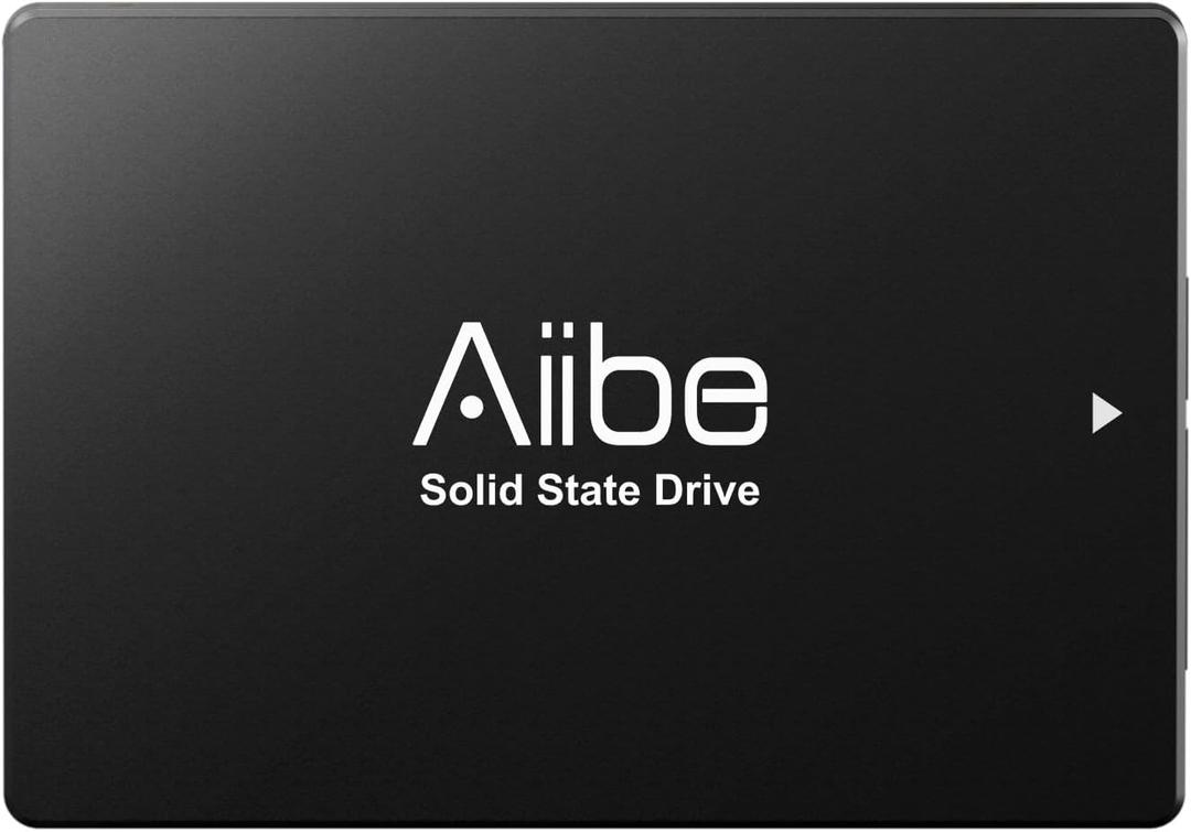 Aiibe 128GB Internal Solid State Drive SATA III SSD 128GB 2.5” SSD Drive Internal Up to 450MB/s for Computer Laptop (Black)