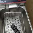 Winco EFS-16 Deep Fryer, electric, countertop single well, Silver, 16.14 x 9.65 x 13.58 inches