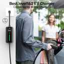 Unitek Level 1 & 2 Tesla Wall Charger - Portable EV Charger for All Tesla, 16Amp 3.5KW 240V Mobile Charger Connector for Tesla, EV Charging Station for Tesla, Tesla Home Charger for ModelY/3/S/X