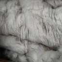 Battilo Large White Faux Fur Throw Blanket for Bed, 60"x80", Tip-Dyed