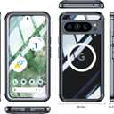 Oterkin for Google Pixel 9 Pro XL Case Compatible with MagSafe, Full Body Rugged Pixel 9 Pro XL Phone Case [Built-in HD Touch Sensitive Anti-Scratch Screen Protector] 15FT Military Protection (Black)