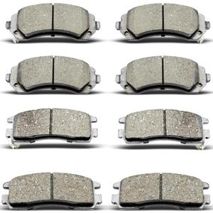 8PCS Front Rear Ceramic Brake Pads Replacement Kit Fits 2001-2005 For Pontiac Aztek,2002-2007 For Rendezvous,2002-2004 For Pontiac Montana/Oldsmobile Silhouette/Chevrolet Venture(D698 D844)
