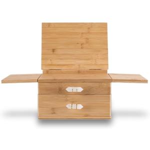 Energy Mindfulness Bamboo Meditation Altar Table  Wooden Ritual Table for Meditation, Crystal Display, Energy Healing, and Spiritual Home Dcor